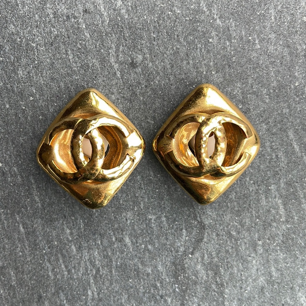 Chanel Vintage Clip on Earrings